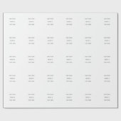 Papier Cadeau Créez votre propre blanc  (Plat)