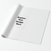 Papier Cadeau Créez votre propre blanc (Déroulé)