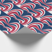 Papier Cadeau Créez votre propre bleu rouge et blanc (Coin)