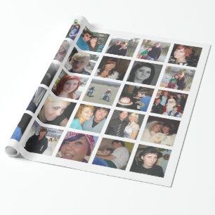 Papier Cadeau Créez votre propre collage de photo d'Instagram d