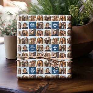 Papier Cadeau Créez Votre Propre Collage Instagram Monogramme Pe