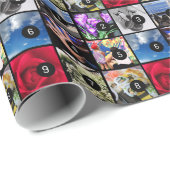 Papier Cadeau Créez votre propre collection de photo avec 9 (Coin rond)