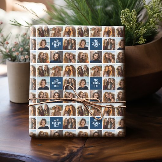 Papier Cadeau Créez votre propre collection Instagram Monogramme