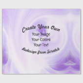 Papier Cadeau Créez votre propre conception personnalisée (Plat)