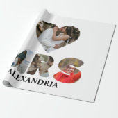 Papier Cadeau Créez votre propre couple Mr et Mrs photo Matching (Déroulé)