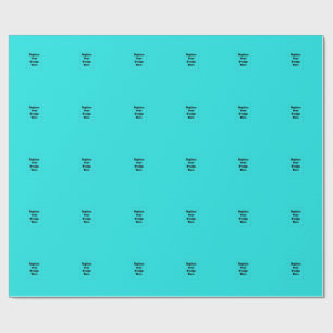 Papier Cadeau Créez votre propre cyan