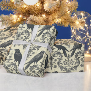 Papier Cadeau Créez Votre Propre Damassé Gothique Vintage de Cor