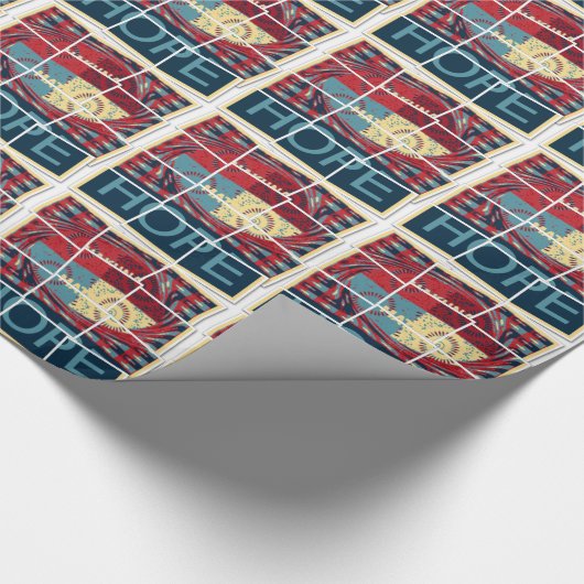 Papier Cadeau Créez votre propre design d'art de texte d'espoir  (Coin)