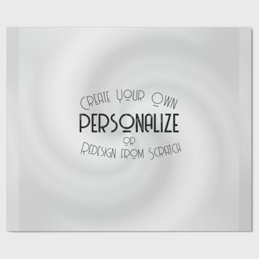 Papier Cadeau Créez Votre Propre Design Sur Mesure (Plat)