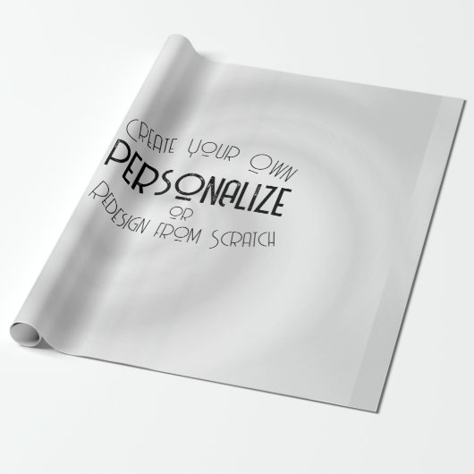 Papier Cadeau Créez Votre Propre Design Sur Mesure (Déroulé)