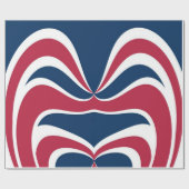 Papier Cadeau Créez votre propre drapeau rouge bleu blanc pays a (Plat)