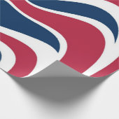 Papier Cadeau Créez votre propre drapeau rouge bleu blanc pays a (Coin)