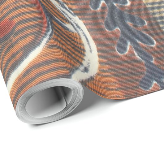 Papier Cadeau Créez votre propre impression africaine (Coin rond)