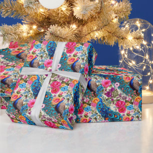 Papier Cadeau Créez Votre Propre Jardin de Paon Royal