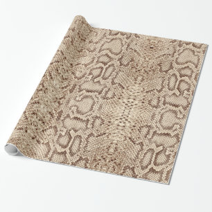 Papier Cadeau Crème Anaconda Anaconda Exotic Snakeskin
