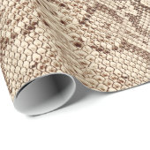 Papier Cadeau Crème Anaconda Anaconda Exotic Snakeskin (Coin rond)