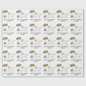 Papier Cadeau Crème anglaise Golden Retriever mignon chien - Ann (Plat)