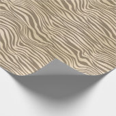 Papier Cadeau Crème Beige Zebra Print (Coin)