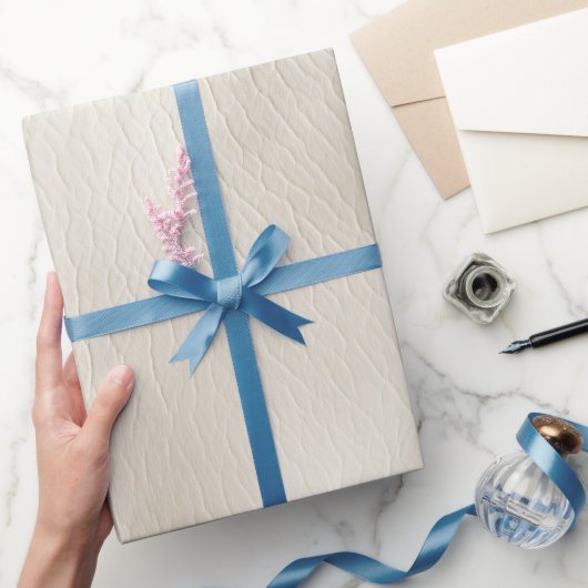 Papier Cadeau Crème blanche Faux Mariage en cuir (Cadeaux)