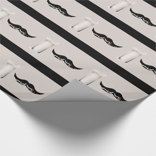 Papier Cadeau Crème de moustache de lait (Coin)