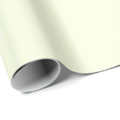 Papier Cadeau Crème de Noël blanc cassé solide naturel (Coin rond)