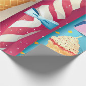 Papier Cadeau Crème Glacée (Coin)
