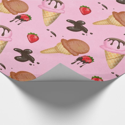 Papier Cadeau crème glacée (Coin)