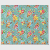 Papier Cadeau Crème glacée (Plat)