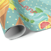 Papier Cadeau Crème glacée (Coin rond)