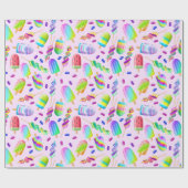 Papier Cadeau Crème glacée (Plat)