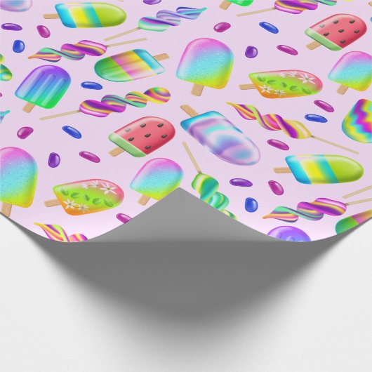 Papier Cadeau Crème glacée (Coin)