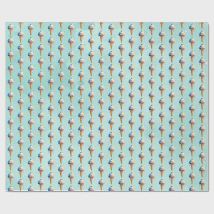 Papier Cadeau Crème Glacée
