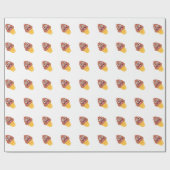 Papier Cadeau crème glacée cône émoji (Plat)