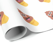 Papier Cadeau crème glacée cône émoji (Coin rond)