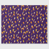 Papier Cadeau Crème glacée Cornet Motif Été Nourriture drôle (Plat)