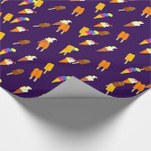 Papier Cadeau Crème glacée Cornet Motif Été Nourriture drôle (Coin)