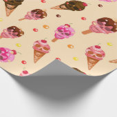 Papier Cadeau Crème glacée crâne (Coin)
