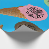 Papier Cadeau crème glacée eid moubarak (Coin)