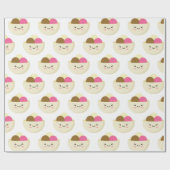 Papier Cadeau Crème glacée Kawaii (Plat)