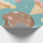 Papier Cadeau Crème glacée très colorée (Coin)