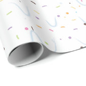 Papier Cadeau Crème glacée Vanilla (Coin rond)