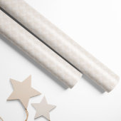 Papier Cadeau Crème Heart Damask