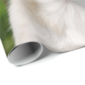 Papier Cadeau Crème lounghair mignonne Chihuahua Chien Chiot Chi (Coin rond)