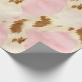 Papier Cadeau Crème rose Blanc Brown (Coin)