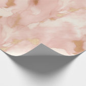 Papier Cadeau Crème rose pâle blanc Or blanc (Coin)