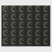 Papier Cadeau Crescent Sun Spiritualité Lune Kawaii (Plat)