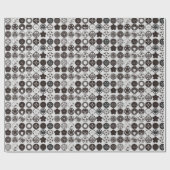 Papier Cadeau [crêtes de famille] fleurs (Plat)