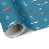 Papier Cadeau crevettes (Coin rond)