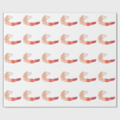 Papier Cadeau crevettes/crevettes (Plat)