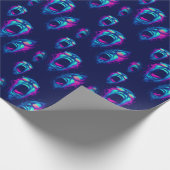 Papier Cadeau Cries de désespoir - Trippy Horror Neon (Coin)